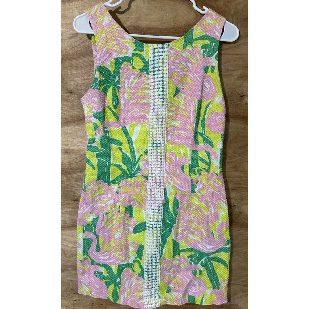 Lilly Pulitzer Target Fan Dance Sleeveless Shift Dress Pink Girls 16